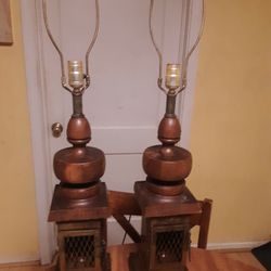 2 Antique Looking Lamps 