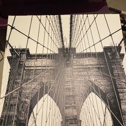 Brooklyn bridge Photoframe Blank And  white Poster For Sale🎉