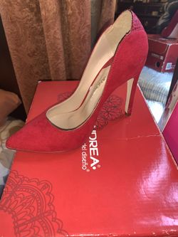 Andrea red high heels