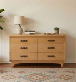 Mid Century Modern Dresser Bureau Chest of 6 Drawers