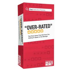 WHAT DO YOU MEME? Over-Rated - The Game of Ridiculous Reviews - Adult Party Games for Social Gatherings new selling for only $10