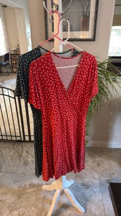2 soft comfy dresses- size large