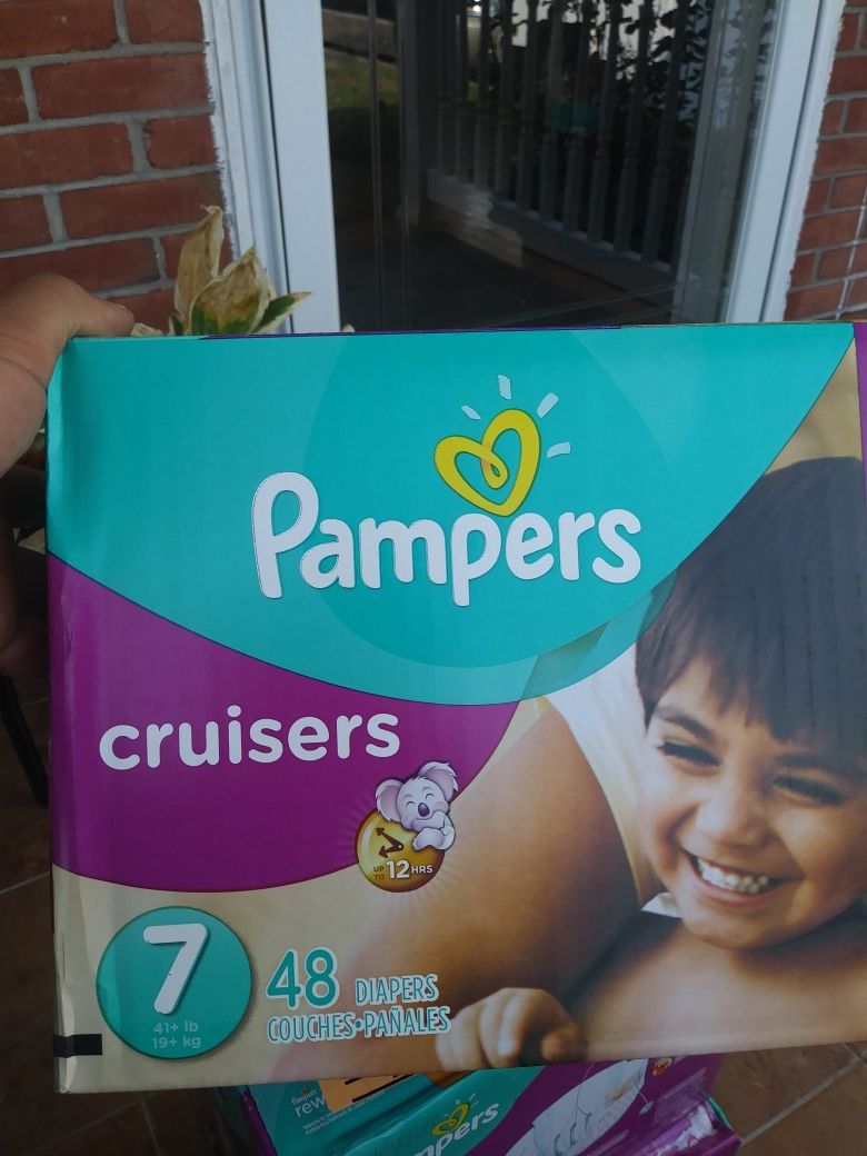 Pampers cruisers size 7 .48 count