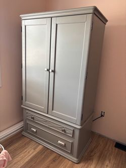 Dresser armoire grey perfect condition