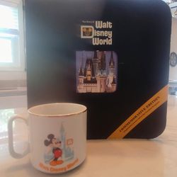 Disney Commemorative Edition paperback, 1971 &  Disney-Mickey Mouse coffee cup,  1974