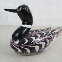 Dynasty Gallery Glass Duck Paperweight 7" Length 2 Lbs. 3 Oz.


