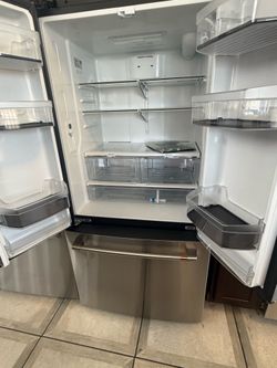 Café stainless steel French door fridge