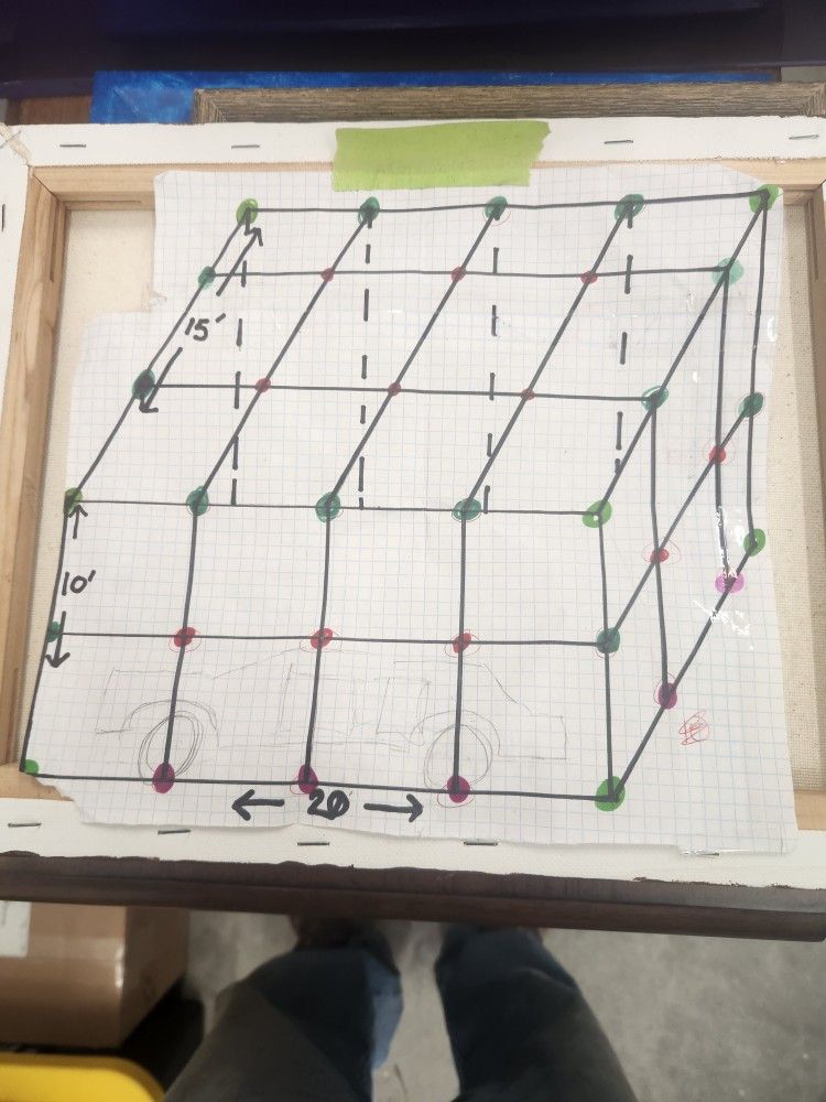 PVC Pipe Auto Paint Booth 20L X 15W X 10h