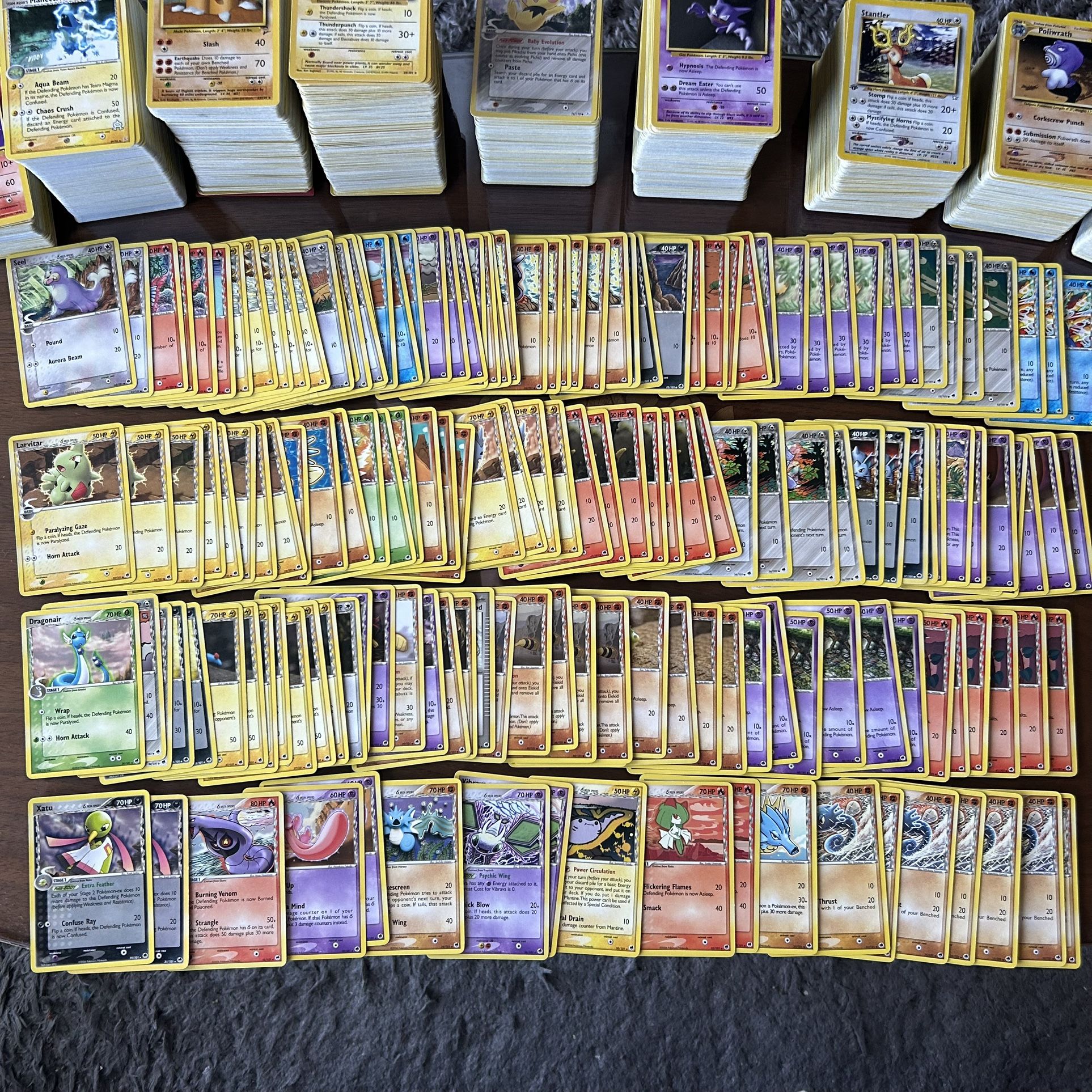 Pokémon 2006 huge lot of 161 delta species set with rares / vintage old Pokemon Nintendo game cards