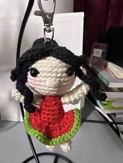 Crochet fairy keychain