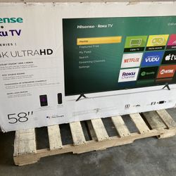 58” inch Hisense Smart Roku UHDTV 4K 