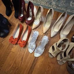 Women’s Shoes/ Take Them All For $95 / Brand Names/ Some New . Size 9/9w/10
