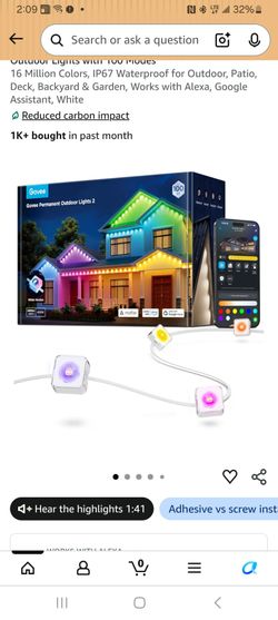 50 ft black govee permanent lights