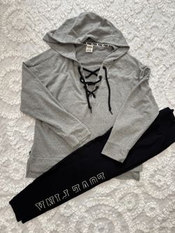 Pink Hoodie And Leggings Large 