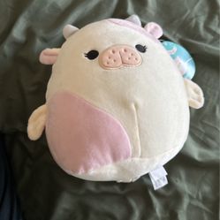Pink Cow Squishmallow Malia 