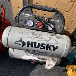 Husky Air Compressor 4.6 Silent Flow 125 Psi 1 Hp 