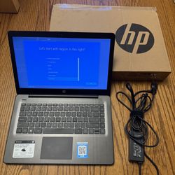 HP Laptop 14”/4GB RAM/64GB eMMC/New In Retail Box/$100 Off