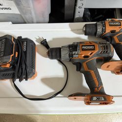 Rigid Drill + Rigid Hammer Drill + Charger