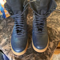 Nike SF1 AIR FORCE 1 HIGH, Midnight Navy Blue, Gum Bottom, Size 10