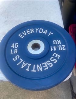 BalanceFrom Olympic Bumper Plate Weight Plate, 45 Ibs