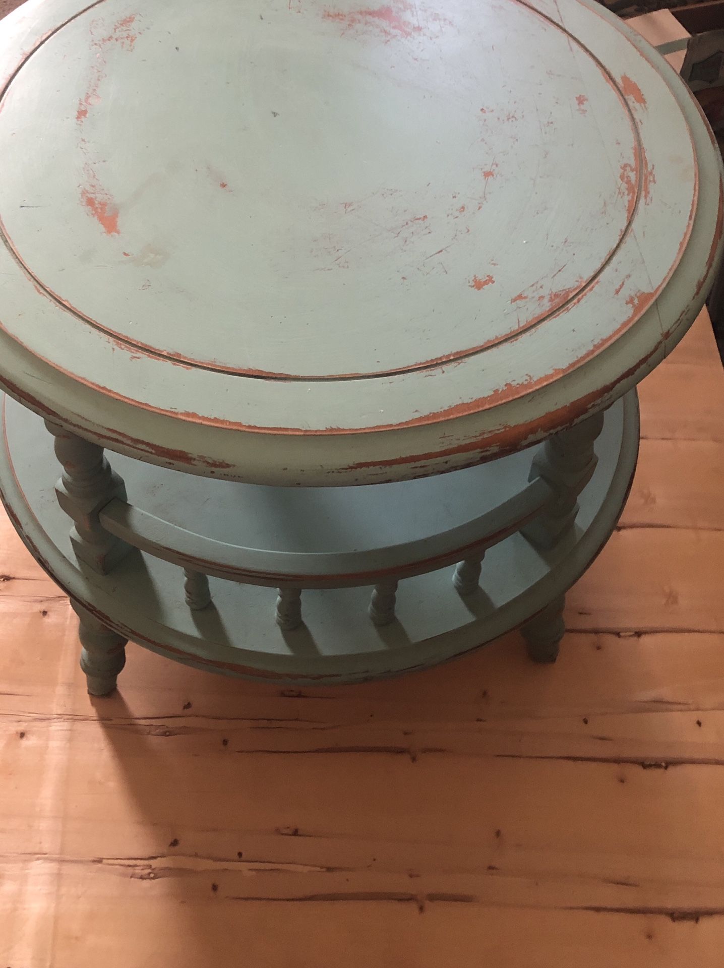 Wooden distressed coffee table