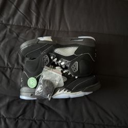 jordan 5 black metallic