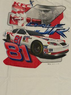 Dale Earnhardt Jr. #81 Nascar White KFC Shirt Medium