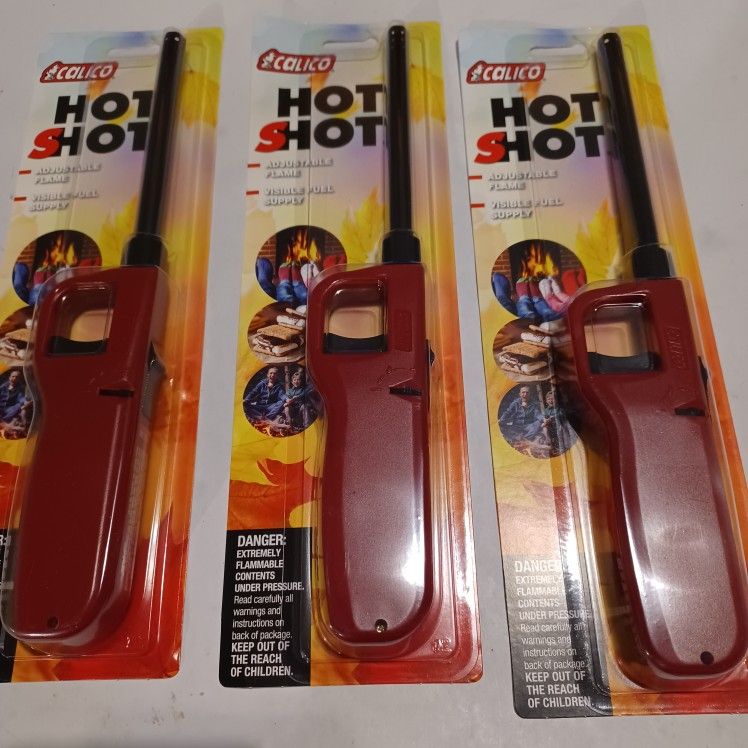 New lighters great for candles, fireplace, bbq grill. All new in package.
3 for $5