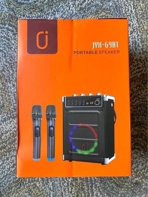 Karaoke Machine JYX-69BT Portable Speaker - Black NEW