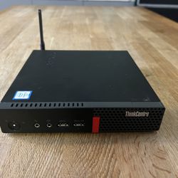 Lenovo ThinkCentre Micro PC - Complete Desktop Computer - Intel i5 Processor / 256GB SSD Hard Drive / 8GB Memory / 24 Inch HP Monitor / Windows 10 Pro