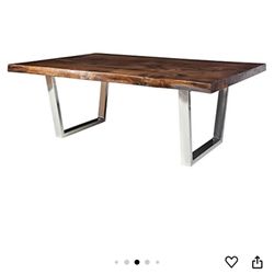 Wood And Metal Table 