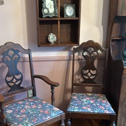 Antique Captain’s Chair/4 Side Chairs