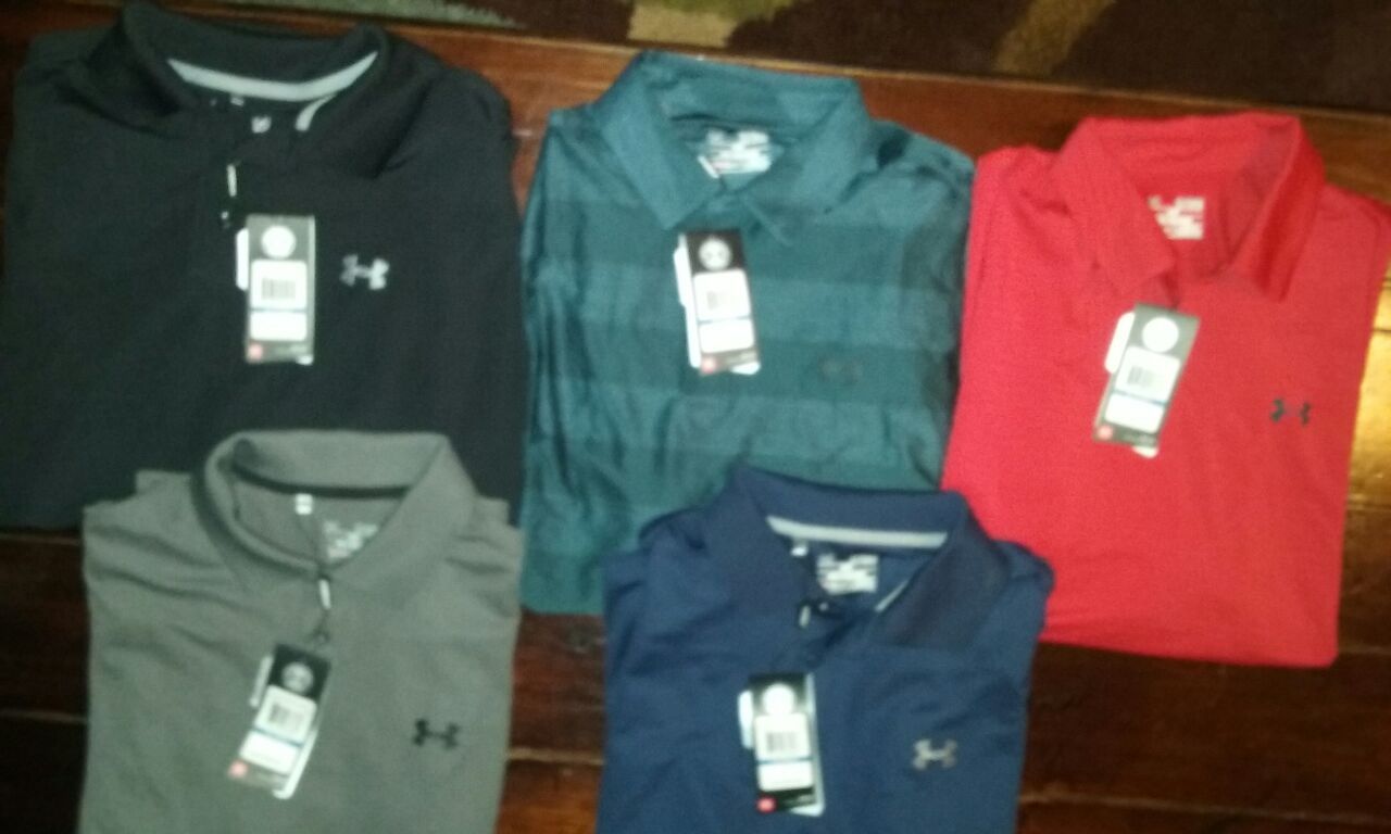 BRAND NEW UNDER ARMOUR GOLF SHIRTS