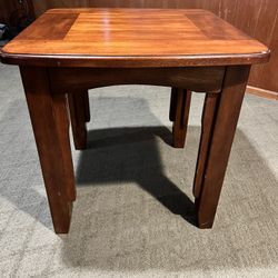 Solid End Table 