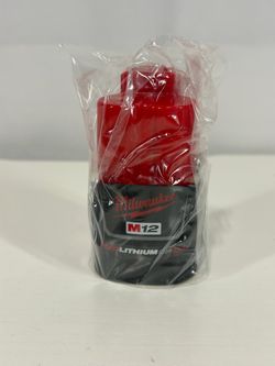 #384 Milwaukee M12 Red Lithium-ion CP2.0Ah 12 Volt Batteries 48-11-2420 No original box NEW GENUINE