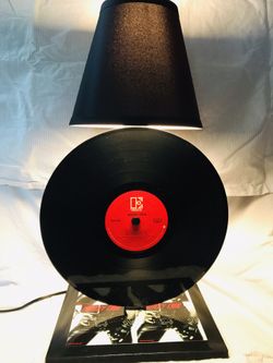 MOTLEY CRUE VINYL ALBUM TABLE LAMP * CUSTOM ONE OF A KIND