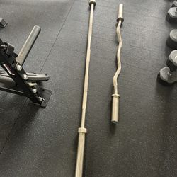 Bench Press And Curl Bars