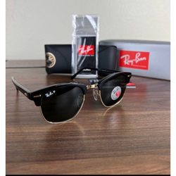 POLARIZED New Ray Ban Classic Clubmaster RB3016 Size 51 Original