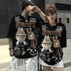 LABUBU Fashionable Black T-shirt Brand New Size L