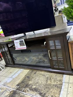 Tresanti TV Console with Electric Fireplace