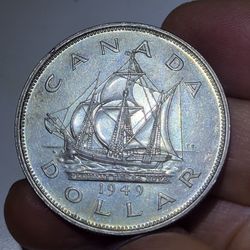 🇨🇦1949 Canada Silver Dollar Coin🇨🇦