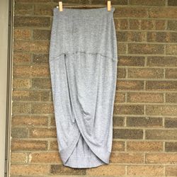 Gray Jersey Skirt, casual, XS