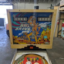 Big Brave Gottlieb Pinball 1970s