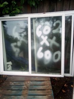 60 Inch X60 Inch Vinyl Window