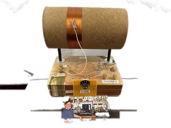 Cigar Box Crystal Radio Homebrew WA6KYR Richard Donner Estate