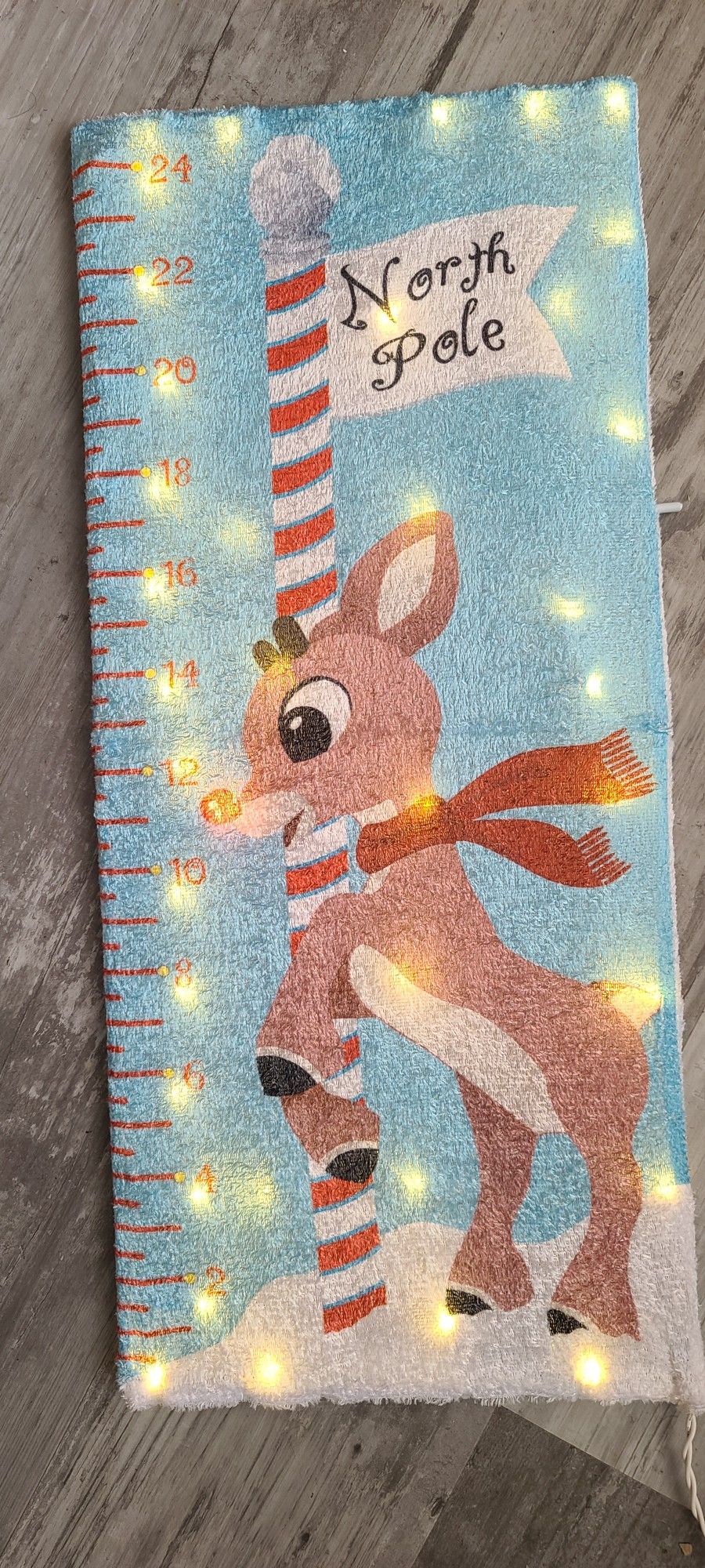 New 24" Rudolph the Red-Nosed Reindeer Outdoor Snow Gauge