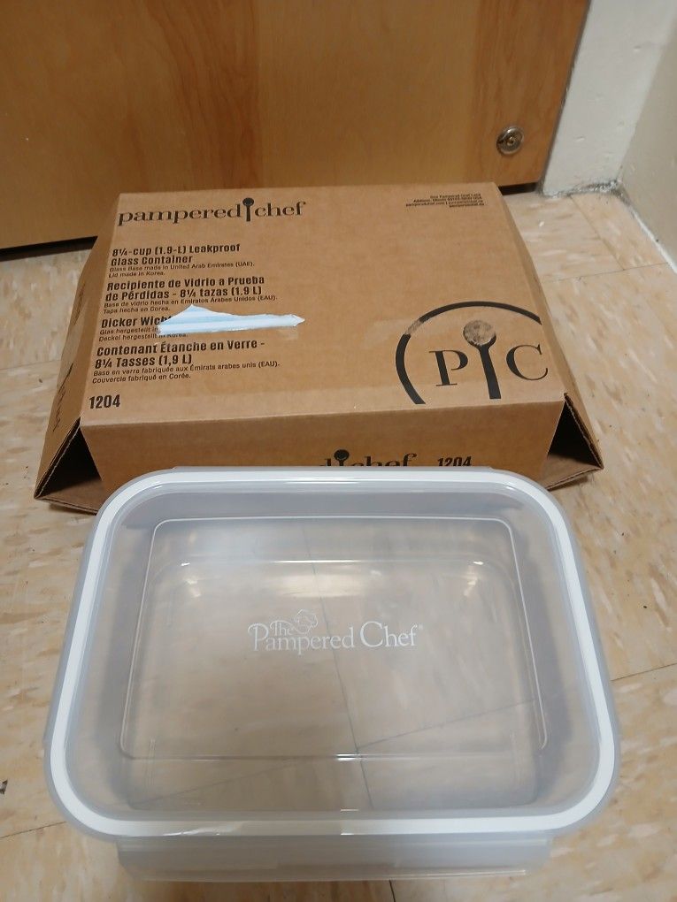 Pampered Chef Leak proof Glass