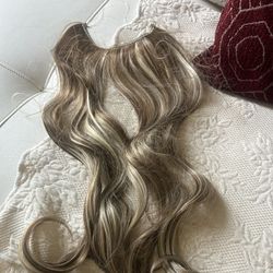 NEW Synthetic Hair Ash Blonde And Silver Gray Extensions Check Inside $20 