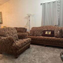 Antique Sofa And Loveseat Chair