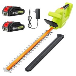 Brand New 20V Lightweight Hedge Trimmer Cordless with 2 Batteries & Charger